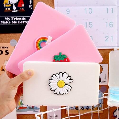 PP Mask Storage Box Mask Holder Portable Dust-Proof Moisture-Proof Childrens Student Mask Box Available In Multiple Colors