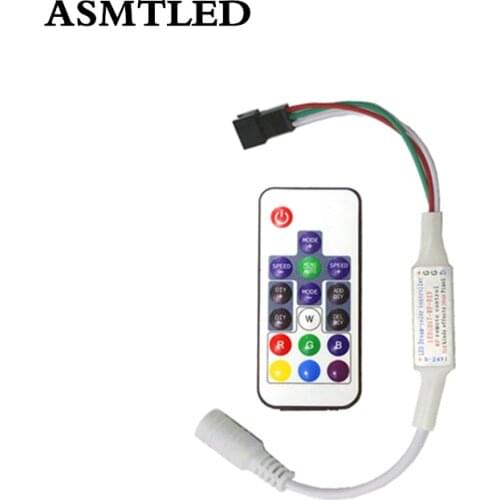 DIY 17Key Wireless RF Remote Pixel Mini LED Controller for 5V 12V WS2811 WS2812B LED Strip light / LED Modules / LED Panel