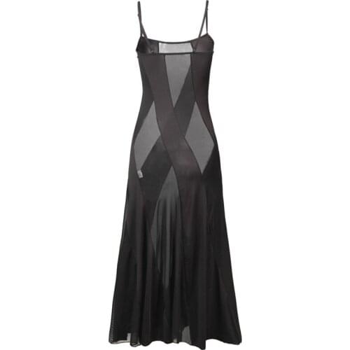 Sexy Lingerie Summer Transparent Nightgown Plus Size S-6XL Women Solid Long Dress Nightwear for Women Underwear Intimate goods