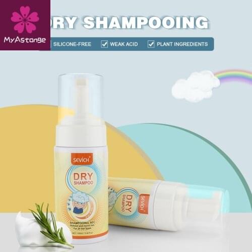 Sevich 100ml Mild Hair Cleaning Dry Shampoo For Kid Disposable Plant Refresh & Revive Hair Shampoo Soft hair
