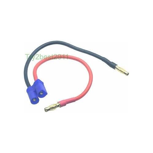 EC3 Male 150mm 14AWG Charger Lead 4mm Banana Bullet to EC3 LiPo NiMH