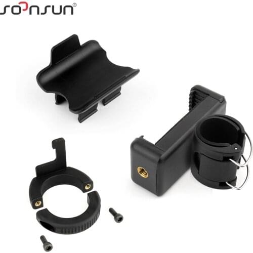 SOONSUN APP Cell Mobile Phone Holder Clip Adapter Mount Phone Mount for GoPro Hero 7 6 5 4 Camera 3-Way Grip Arm Tripod Bracket