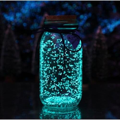 10g Luminous Sand Stones Noctilucent Sand Fish Tank Aquarium Fluorescent Kids DIY Wishing Bottle Drop Shipping Glow in Dark