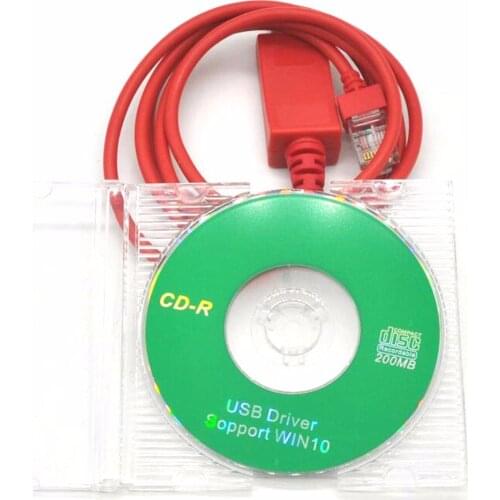 Wouxun KG-UV920P KG-UV950P Computer Programming Cable,Red 8 Pin USB programming cable and CD Software