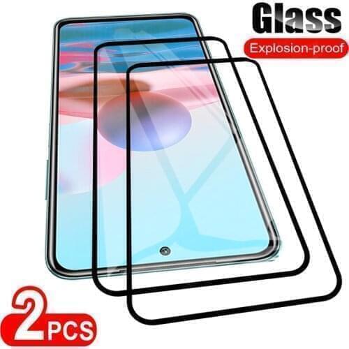2 PCS Screen Protector Glass for Redmi Note 10 Full Cover Protective Films For Xiaomi Redmi Note 10S 10 Pro 10T 5G Glass Film