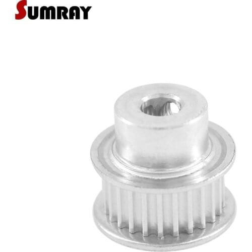 SUMRAY 2GT Pulley Wheel 25T Bore 5/6/6.35/7mm CNC Belt Pulley 11mm Belt Width 2GT Timing Belt Pulley For 3D Printer Machines