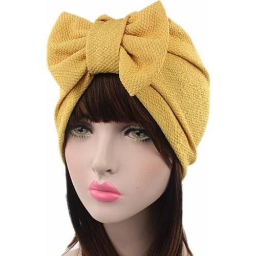 120pcs/lot new fashion bowknot india hat cap/turban hat