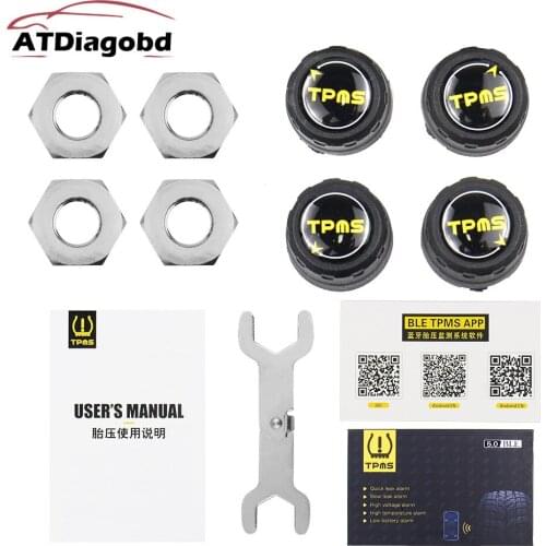 2020 Auto Security Alarm Systems Tyre Pressure TPMS 5.0 Tyre Pressure Monitoring System Solar Power Digital LCD Display