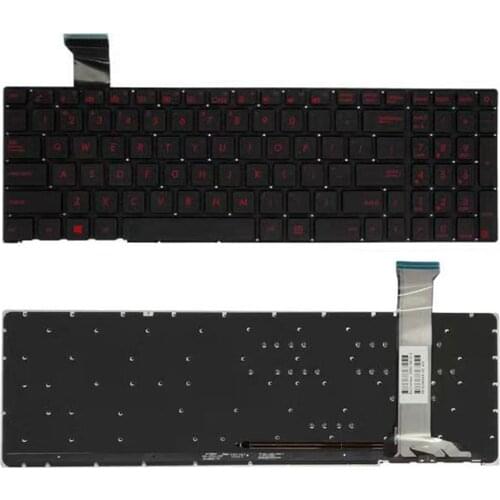Free Shipping!! US New Laptop Keyboard For ASUS G552V ZX50J FZ50JX GL752VW N551J G551