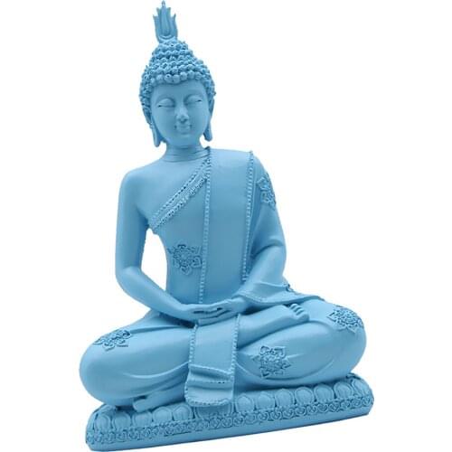 Meditation Sitting Buddhism Statue Religious Buddha Statue Sculpture Home Decor Crafts