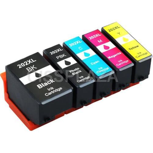 CISSPLAZA New & hot 1set 202XL T202XL ink cartridge compatibl For Epson XP-6000 XP-6005 XP-6001 XP-6100 XP-6100 Printer