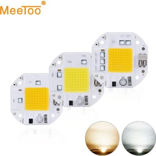 COB LED Chip Diode Lamp 20W 30W 50W 220V 110V Solderless Smart IC Power LED Beads For DIY Floodlight Spotlight Warm Cold White