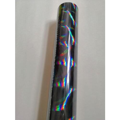 Holographic foil black color S-1-17 hot stamping for paper or plastic 64cm x 120m