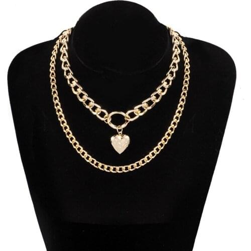 Fashion Stainless Steel Necklace Heart Pendant Necklace For Women