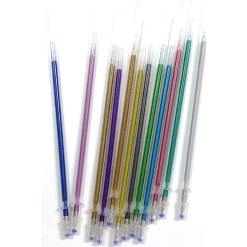 Neutral Pen Refill For School Marker Painting Graffiti Art Supplies Multiple Refill Kits Flash Pen & Highlighter 12Pcs