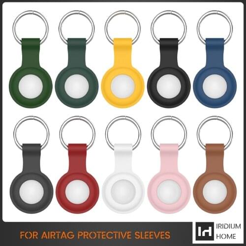 New For Apple Airtags Case Silicone Protective Sleeve Cover Keychain Airtags-tracker Silicone Case For Airtags Accessories