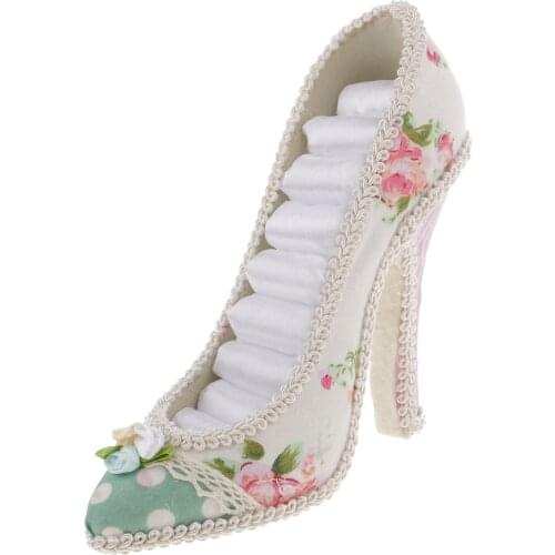 Novelty High Heel Shoe Earrings Bracelets Watches Ring Display Jewelry Organiser for Women