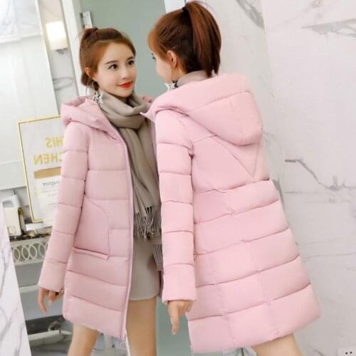 ENLU new high quality winter coat women hooded windproof jacket long womens clothing high-grade zipper
