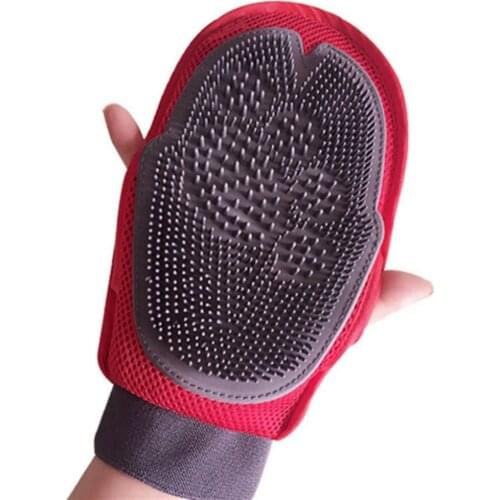 Glove for Cats Cat Grooming Pet Dog Hair Deshedding Brush Comb Glove for Pet Dog Finger Cleaning Massage Glove for Animal