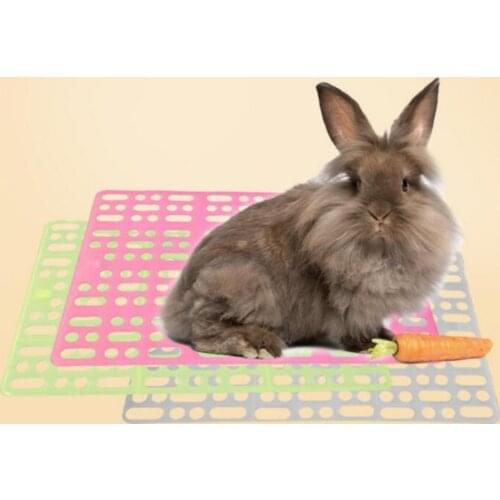 Rectangle Multi Holes Rabbit Hamster Guinea Pig Pets Cage Food Pad Nest Mat клетка для хомяка