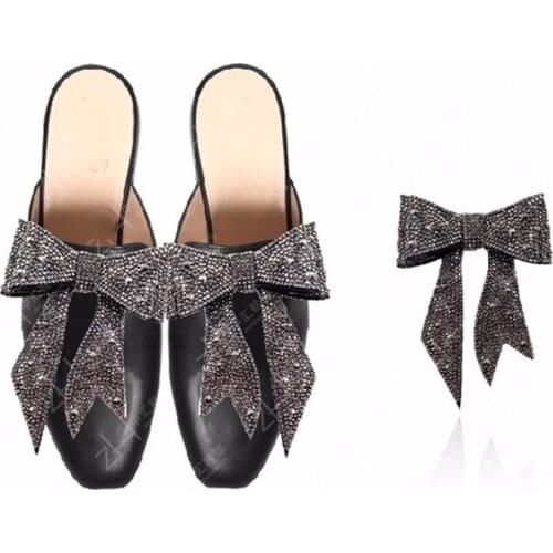 1 piece DIY Rhinestone Bow Knot For Shoes Bag Crystal Bling Bling Bow Tie Decoration Clothes Accessories Wholesale