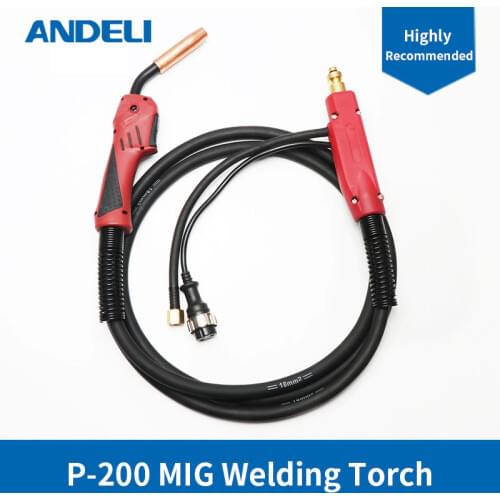 ANDELI MIG Torch Welding Gun P-200 3m for MIG Welding Machine MIG Welding Torch