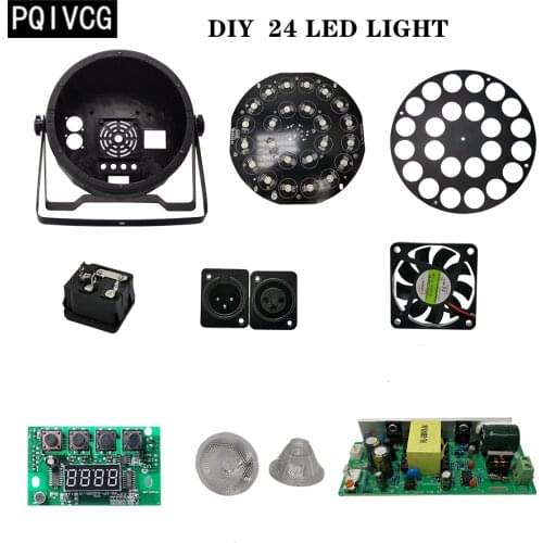 24x12w led par light DIY accessories RGBW 4-in-1 24 led lights diy Assembly