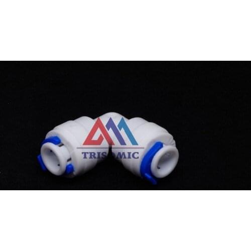 Elbow 1/4" OD Tube Quick Push Fitting Connection Aquarium RO Water Filter Reverse Osmosis System