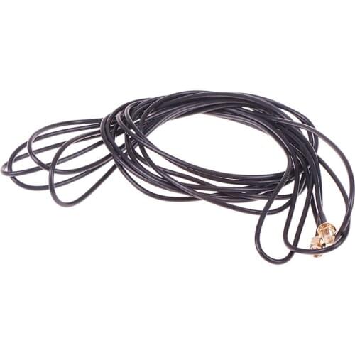 Universal 5m Standard RP-SMA Male to Female MF Jack Wifi Antenna Extension Cable Lead Wire Gold Plated