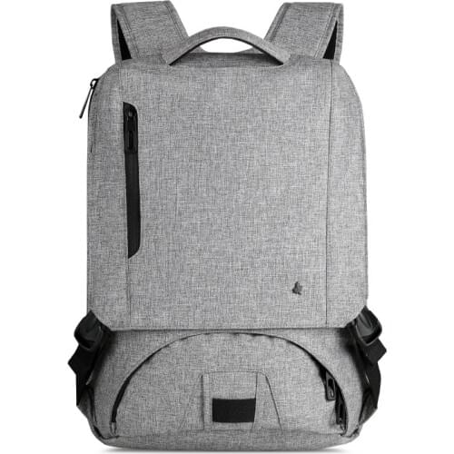 CAI Flip Anti-Theft Backpack Waterproof 14 inch Laptop Bag Casual Fashion Back Bags Pack Preppy Bookbag Multi-Pockets 2019