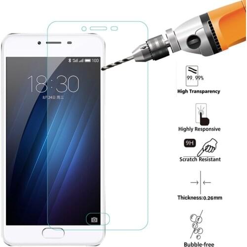 Tempered Glass for Meizu M6 M5 M3 Note 9 M6S M5S M5C U20 Pro 6 7 Plus Screen Protector Hard 9H Protective Film
