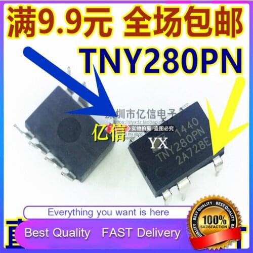 10Pcs/Lot New Original TNY280PN TNY280P Power ManagementChip DIRECT PLUG DIP-7 FEET