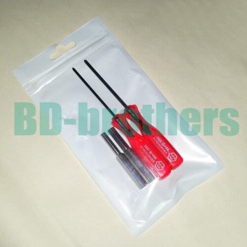 3.8mm + 4.5mm Security Bit + 2.5 Y + 2.0 Phillips Screwdriver for Nes N64 Gameboy Sega Wii ds 4 in 1 Repair Tool Kit 100sets/lot