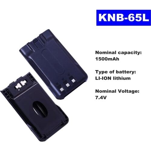 7.4V 1500mAh LI-ION Radio Battery KNB-65L For Kenwood Walkie Talkie TP-U100/TK-U100 TH-K20/K40 Two Way Radio