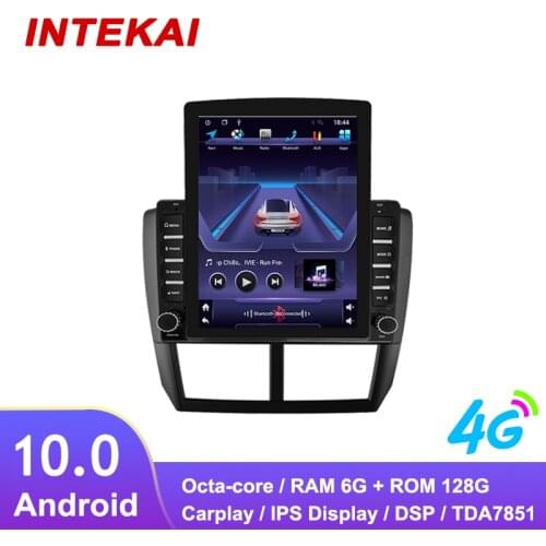 9.7" Vertical Style Tesla Screen Android Car Radio GPS Navigation multimedia player for Subaru Forester 2008 2012