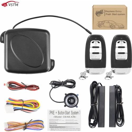 Car Alarm Car Engine Push Start Button RFID Lock Ignition Starter Keyless Entry Starter Stop Auto Immobilizer Anti-theft System