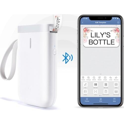 D11 Wireless Label Printer Portable Pocket Label Maker bluetooth label printer sticker barcode printe Home Office School Supplie