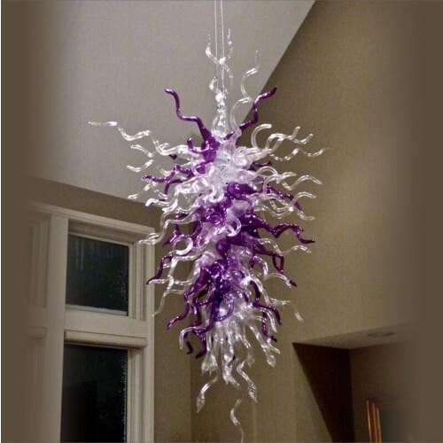 Art Decorative Designer Glass Pendant Lamps Hot Sale Hand Blown Glass Chandelier for Hotel Home