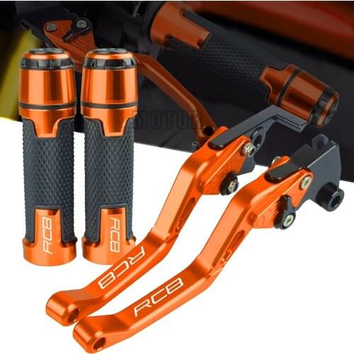 For RC8 2009-2016 2015 2014 2013 2012 2011 2010 Motorcycle Accessories CNC Brake Clutch Lever Handlebar Knobs Handle Hand Grips