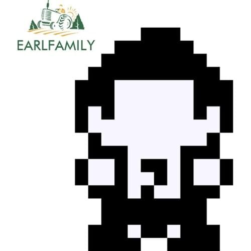 EARLFAMILY 13cm x 9.8cm for Canabalt Guy Pixel Vinyl Car Stickers Trunk Car Styling Sunscreen Waterproof Laptop Windows Decor