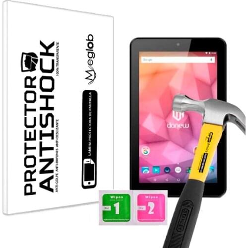 Screen protector Anti-Shock Anti-scratch Anti-Shatter compatible with Tablet Danew Dslide 710QC