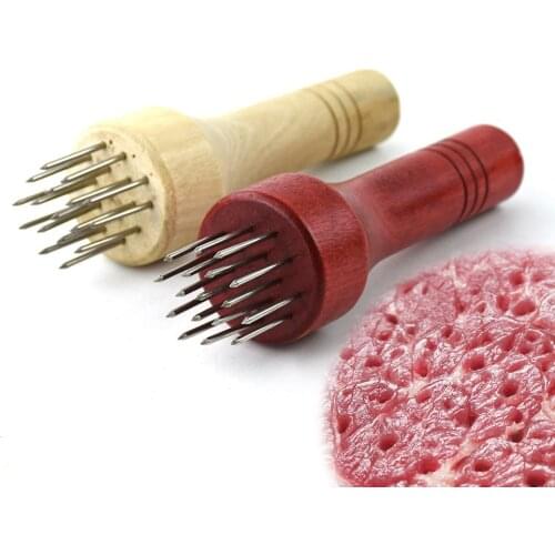 Stainless Steel Steak Tendon Breaker Loose Meat Needle Pork and Chicken Leg Punch Hole and Taste Punch Needle