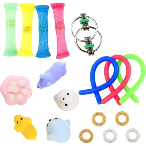 Fidget Sensory Toy Set Stress Relief Toys Autism Special Needs Anxiety Relief Stress Pop Bubble Fidget Toys For Kids Adults