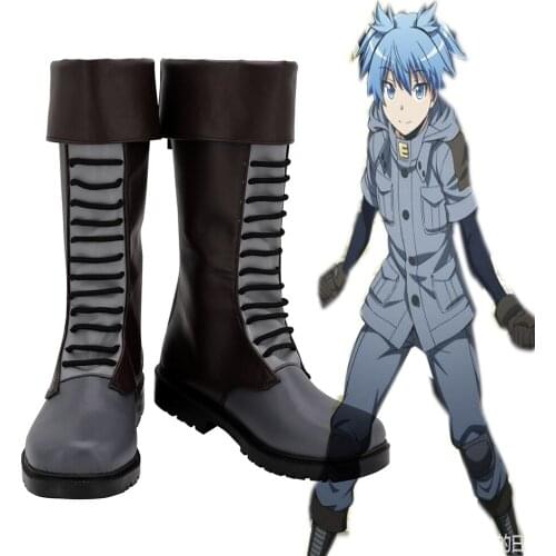 Assassination Classroom Class 3-E Nagisa Shiota Kaede Kayano Cosplay Boots Leather Shoes Custom Made Any Size