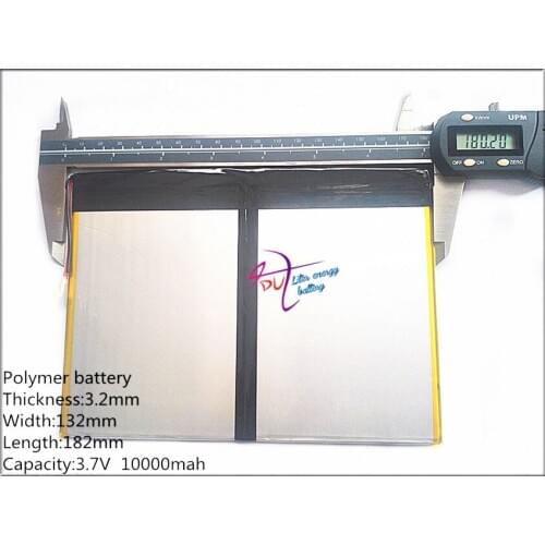 32132182 lithium ion batteries Tablet PC talk9x u65gt Rechargeable battery 3.2*132*182 3.7V 10000 mah Li - ion battery 'for
