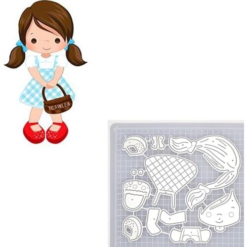 Lovely Princess Witch Girl Metal Cutting Dies Cute Doll Stencil for DIY Scrapbooking Craft Cards Decorative 2020