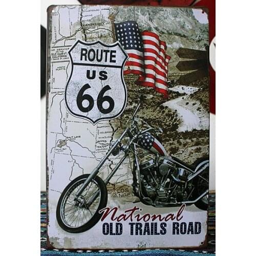 50pcs/lot Metal Sign shabby chic TIN SIGN National old trails Road Metal Decor Wall Art Garage Shop Store Cave M-86