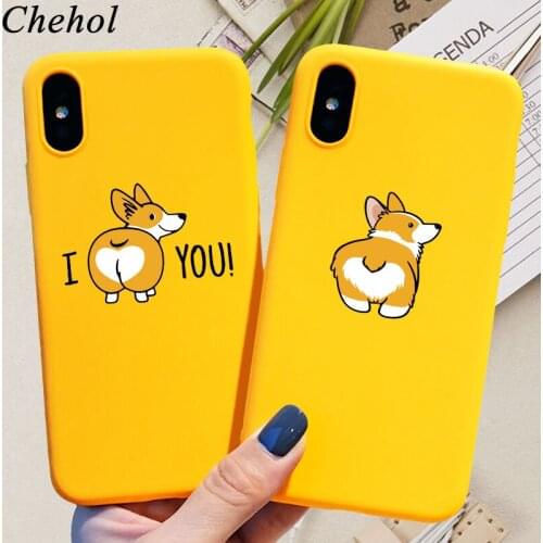 Cartoon Cute Corgi Phone Cases for iPhone SE 6s 7 8 11 Pro Plus X XS MAX XR Case Dog Soft Silicone TPU Back Covers Accessories
