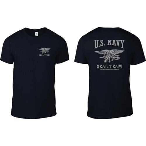 U.S. NAVY SEAL TEAM T-Shirt Easy Was Yesterday B/G Men T-SHIRT