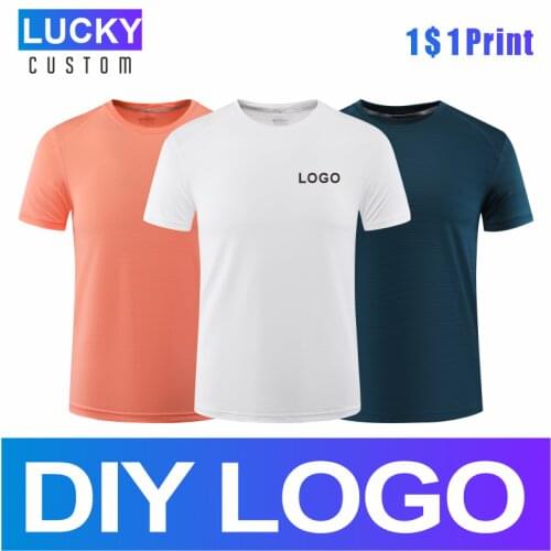 Mens Sports Breathable T-shirt Custom Printing Printing Embroidery Wicking And Quick-drying Fitness Running Short Sleeves 6xl